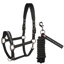 Tommy Hilfiger Yale Shine Headcollar and Rope Set - Black