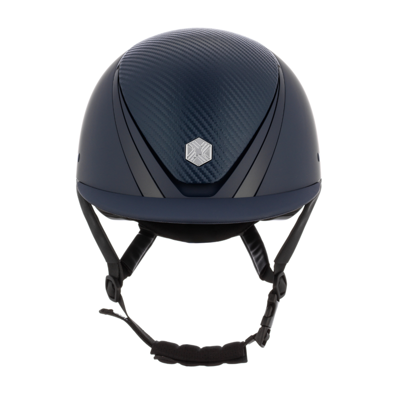 Charles Owen Hyda Carbon Riding Hat with MIPS - Navy Matte/Navy Gloss-1