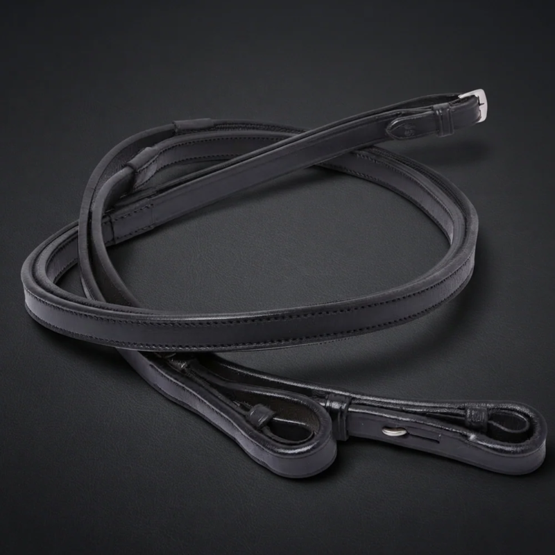 Cameo Inside Grip Reins - Black-1
