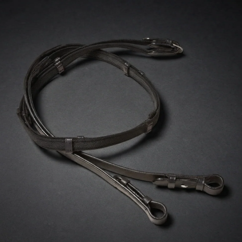 Cameo Super Grip Reins - Black-1