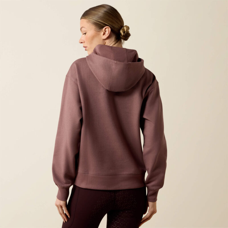 Ariat Women's Martine Hooded Sweatshirt - Peppercorn-1