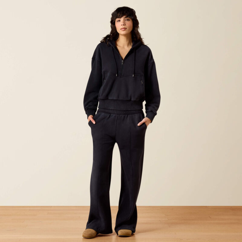Ariat Women's Compass 1/2 Zip Sweatshirt - Black-4