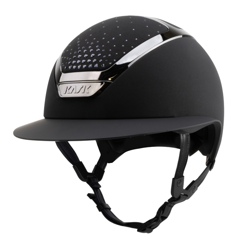 Kask Star Lady Chrome Riding Hat Anima Crystals Passage - Black/Black/Graphite