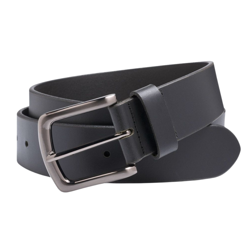 Ibex of England Men's 38mm Harness Leather Belt - Black