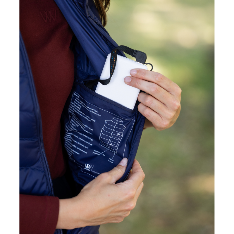 Woof Wear Ladies Heated Gilet - Navy-4