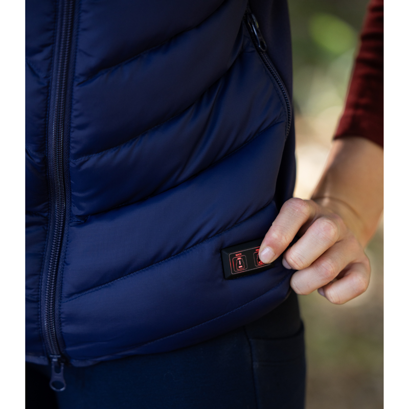 Woof Wear Ladies Heated Gilet - Navy-1