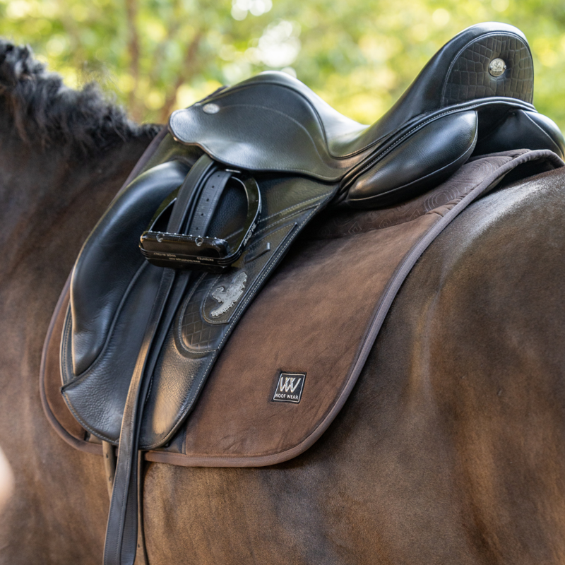 Woof Wear Elite Comfort Plus Dressage Saddlepad - Chocolate-2