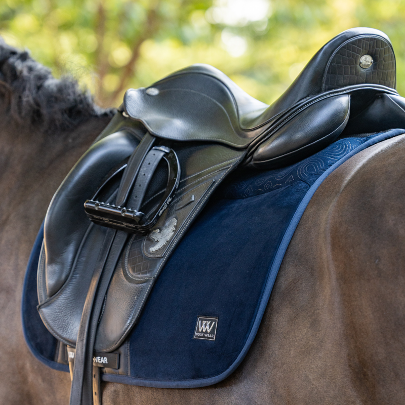 Woof Wear Elite Comfort Plus Dressage Saddlepad - Navy-3