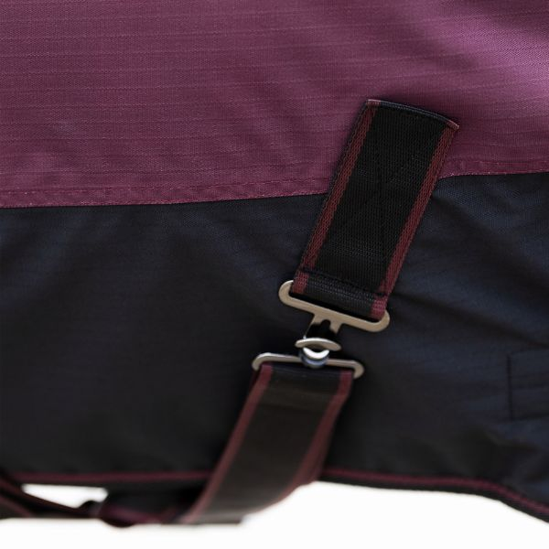 HV Polo Sacha 0g Turnout Rug - Wine-2