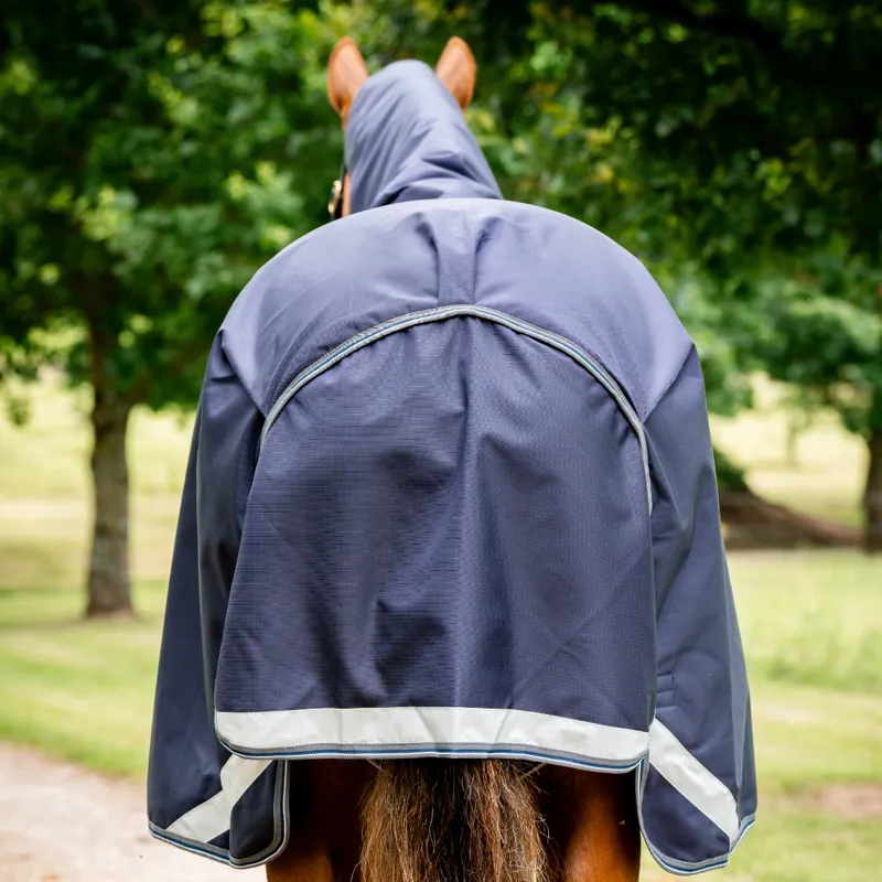 Horseware Rambo Duo Force 2.0 - 100g Outer + 100g + 300g Liner - Navy/Thunderstorm Grey/Silver-5