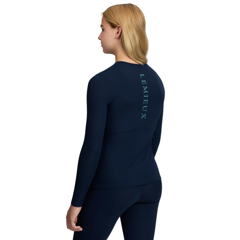 LeMieux Young Rider Hybrid Sports Top - Navy-1