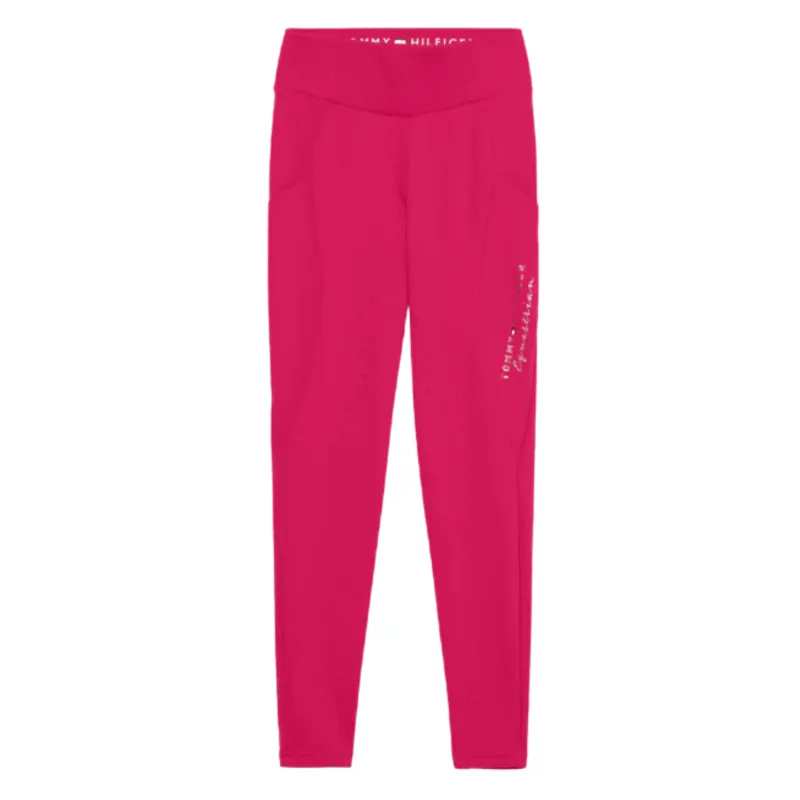 Tommy Hilfiger Monaco Winter Leggings Full Grip - Cherry