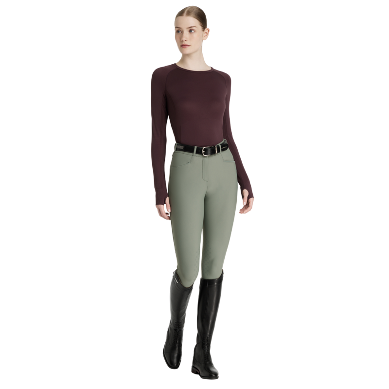 LeMieux Britney Seamless Long Sleeve Top - Damson-2