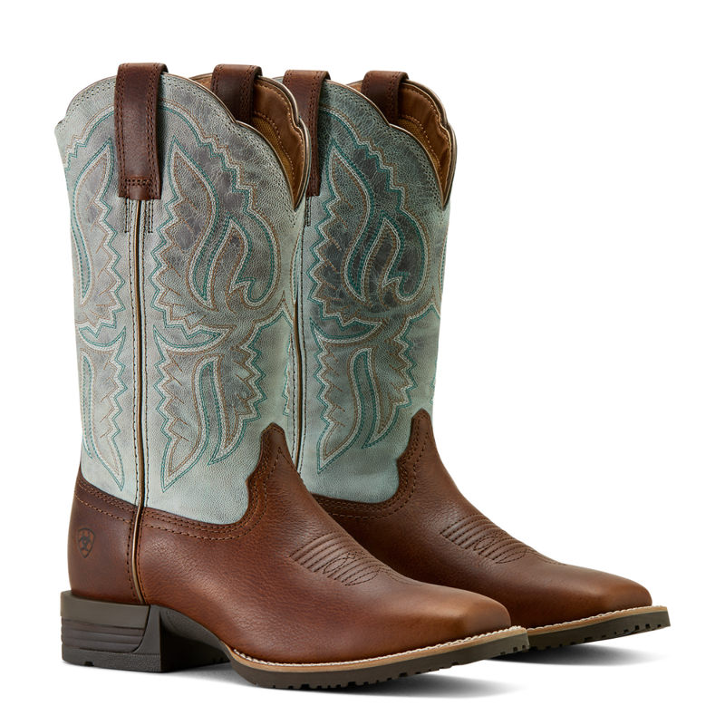 Ariat Women's Hybrid Ranchwork Western Boot - Peanut-6