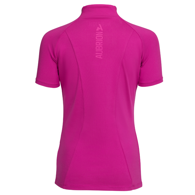 Aubrion Young Rider React Short Sleeve Base Layer -  Fuchsia-1