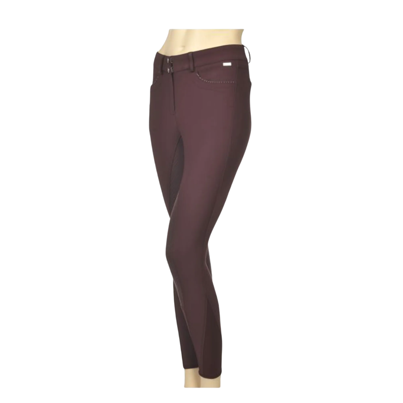 Montar Fay Pocket  With Chain Full Grip Breeches- Plum