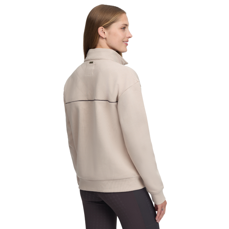 LeMieux Heritage Quarter Zip Sweat - Stone-1