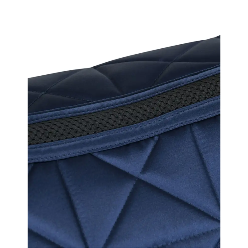 WeatherBeeta Satin Luxe Air-Tec Euro Jump Shaped Saddlepad - Navy-2