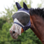 Shires Fine Mesh Fly Mask with Ears and Nose Fringe - Navy