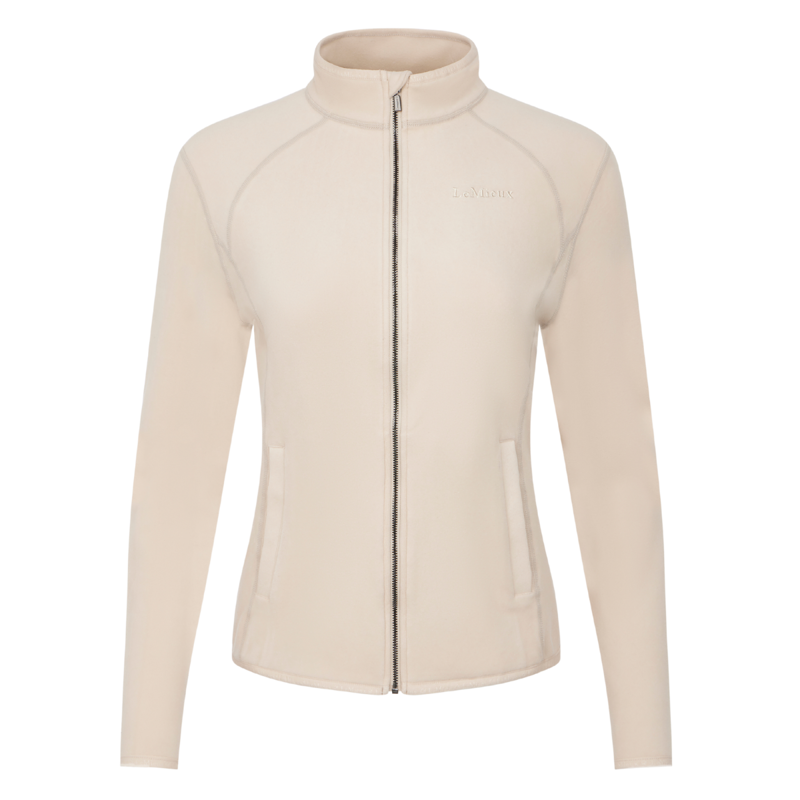 LeMieux Ladies Faye Fleece Zip Through - Stone-1