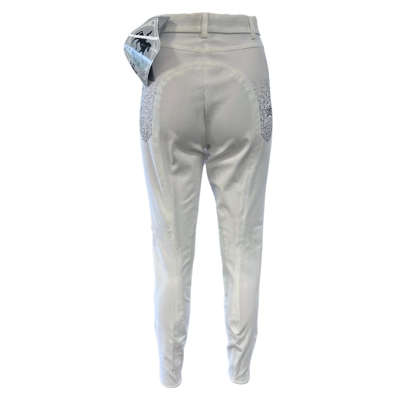 Pikeur Katalina Ladies Knee Patch Breech - White-1