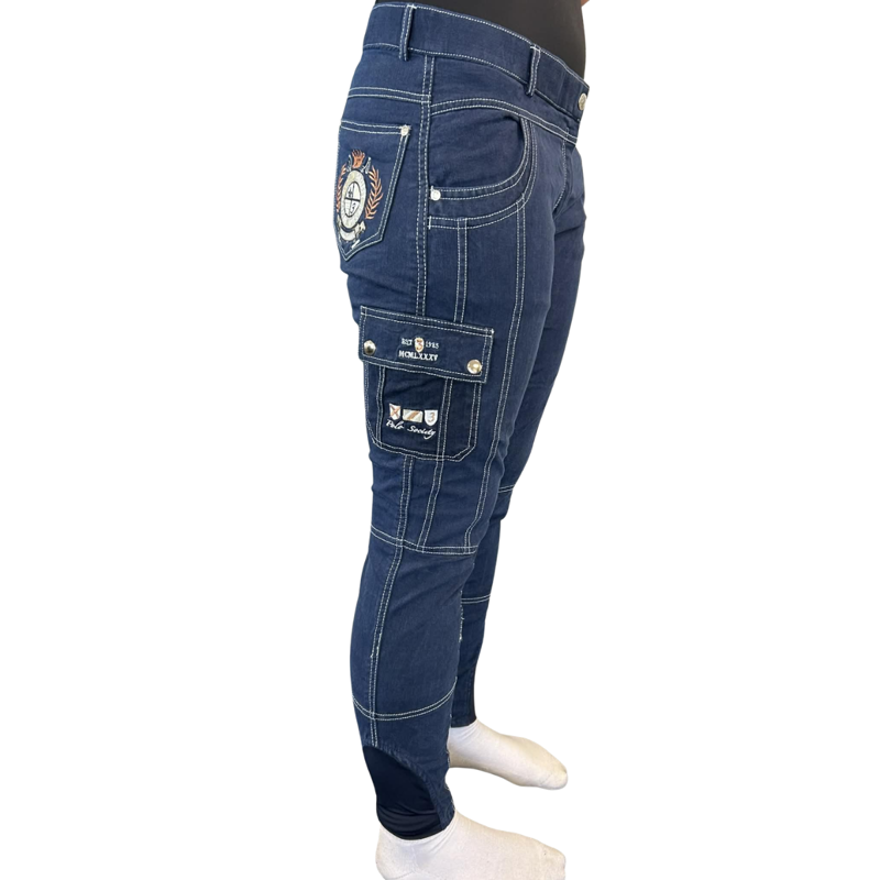 HV Polo Tasho Ladies Breeches - Denim Blue-1