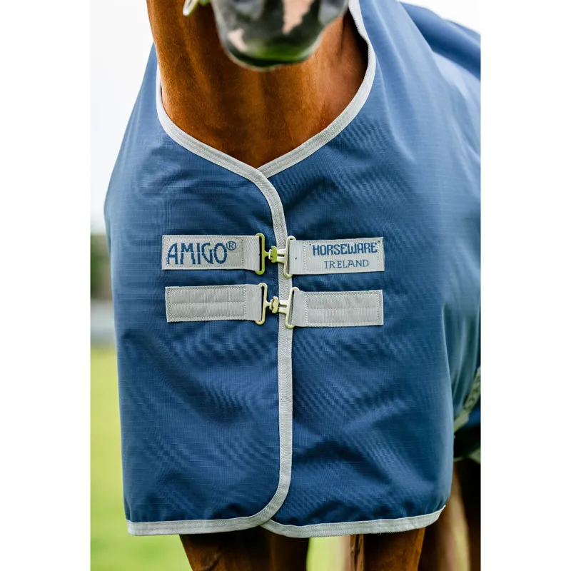 Horseware Amigo Ripstop 900 Original 50g Turnout Rug  - Navy/Titanium Grey-1