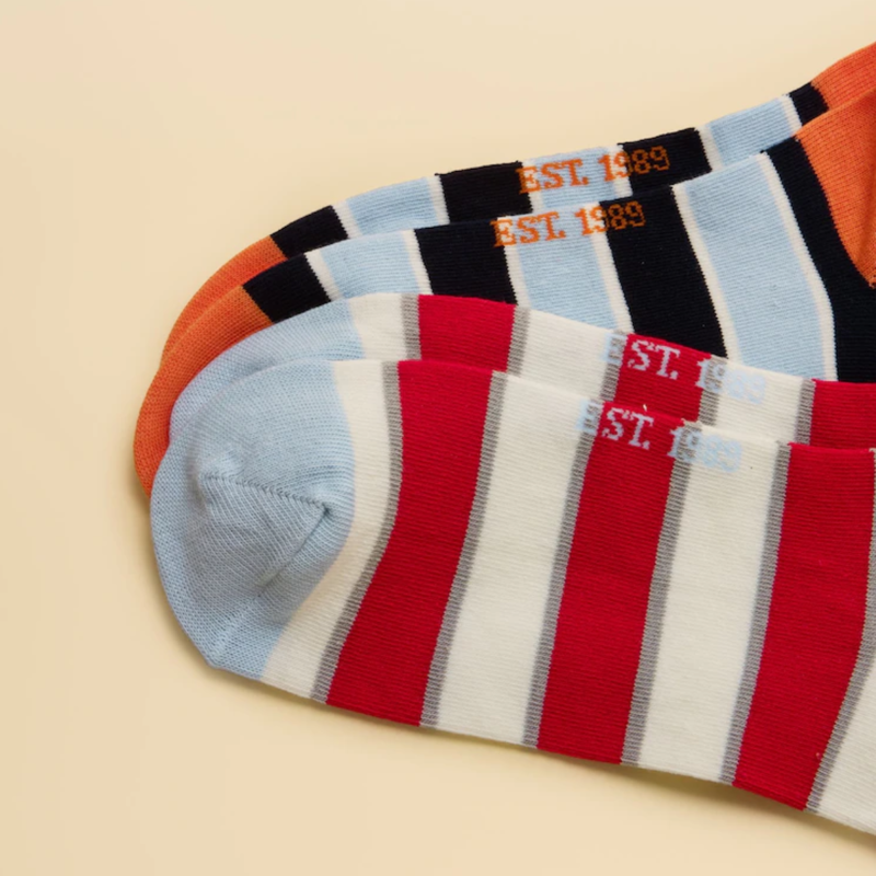 Joules Men's' Rilla Trainer Socks 5 Pack - Multi Bright-1