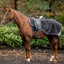 Horseware Amigo Ripstop Exercise Sheet - Black/Titanium Grey