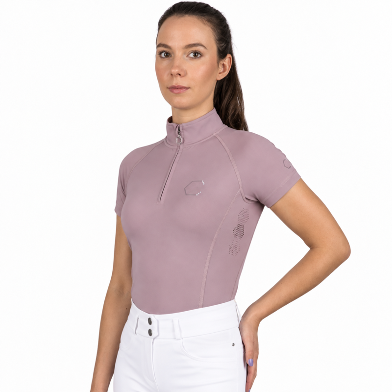 Coldstream Midlem Short Sleeve Base Layer - Dusky Pink
