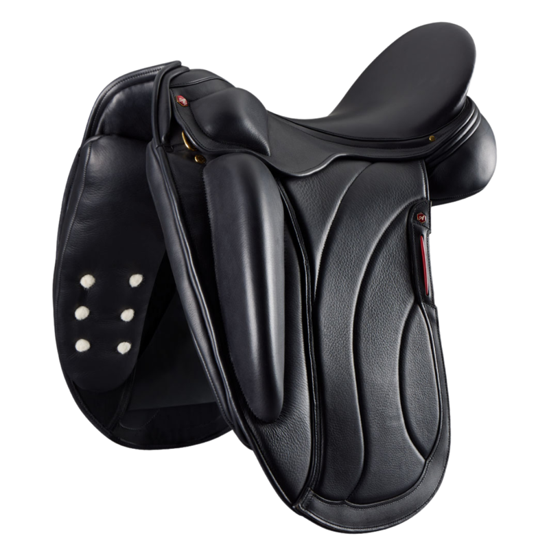 Albion Revelation Dressage Mono Saddle - Black - 17.5 Inch Medium Wide-1