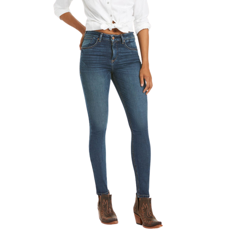 Ariat Women's Premium High Rise Skinny Jeans - Asmu Ocean Blue
