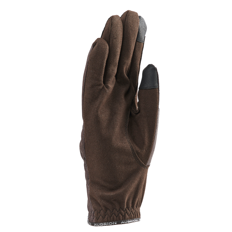 Aubrion Stadium Winter Riding Gloves - Brown-1