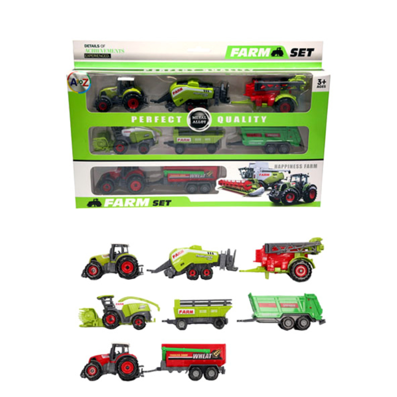 Padgett Bros Diecast Farm Machinery Set 8pcs - Assorted-2