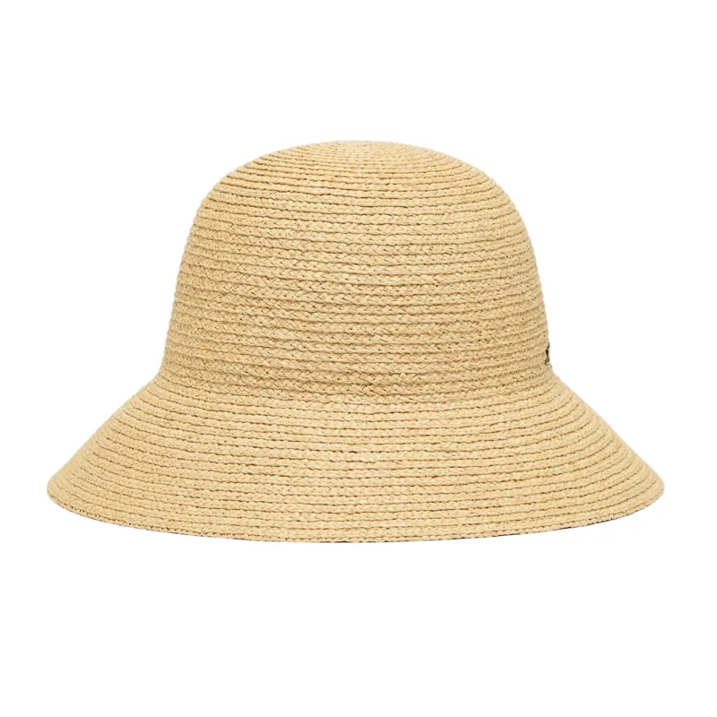 Joules Albany Straw Cloche Hat  - Natural