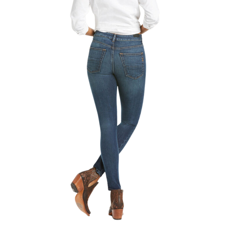 Ariat Women's Premium High Rise Skinny Jeans - Asmu Ocean Blue-1