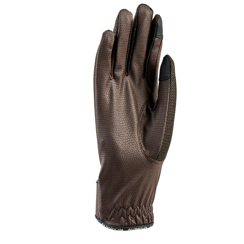 Aubrion Children's Aero Flexfit Riding Gloves - Brown-1