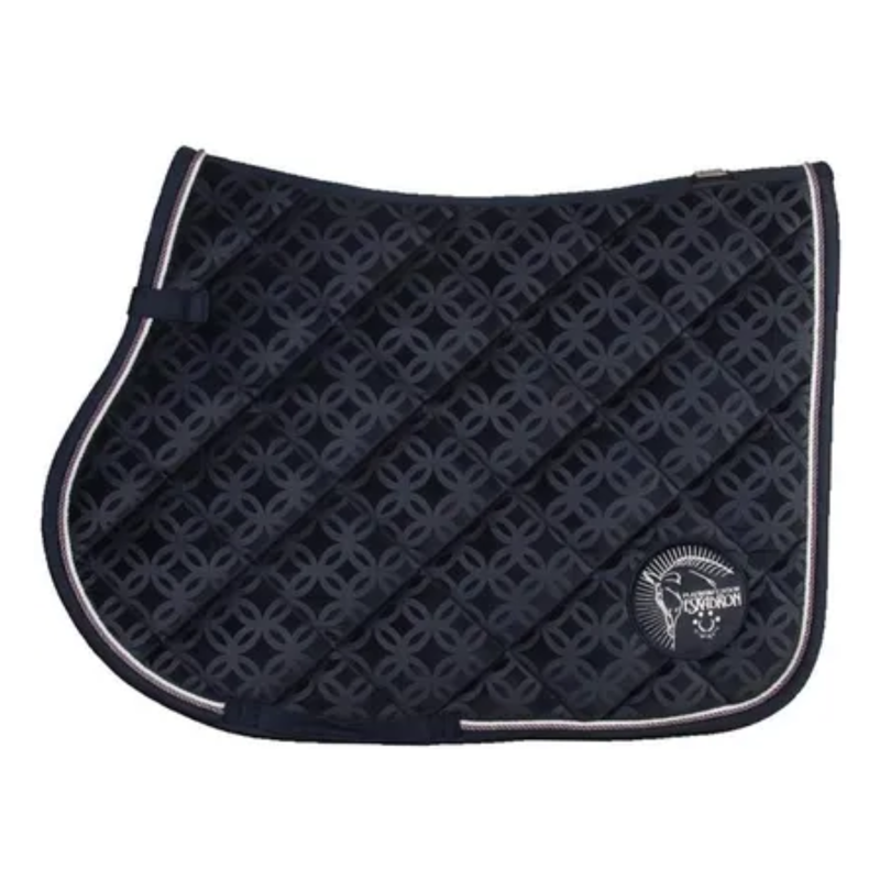 Eskadron Platinum Velvet Ornaments Saddlecloth - Dark Navy