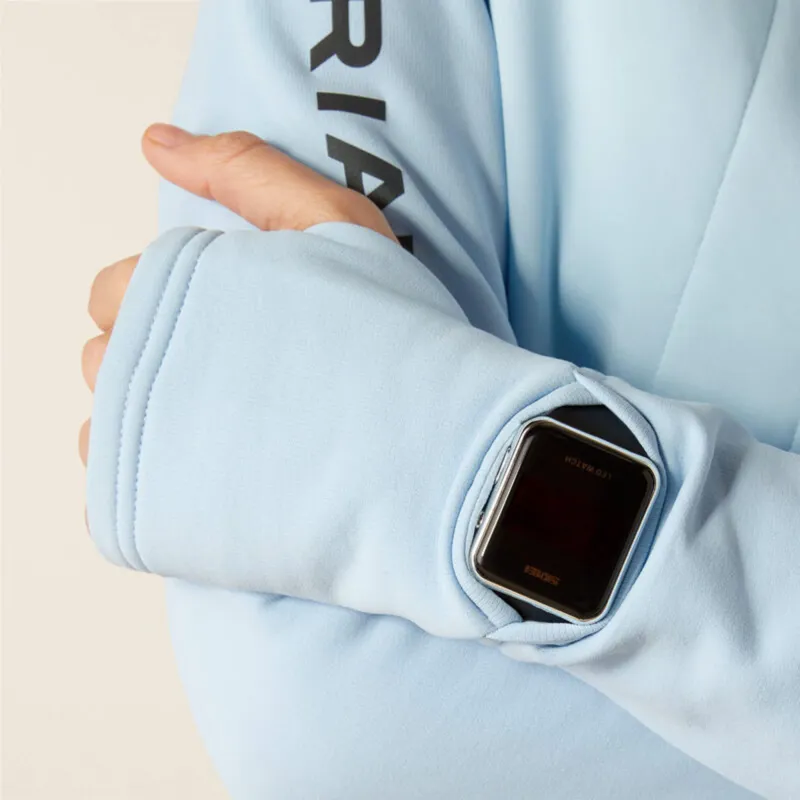 Ariat Women's Venture 1/2 Zip Sweatshirt - Cerulean-4