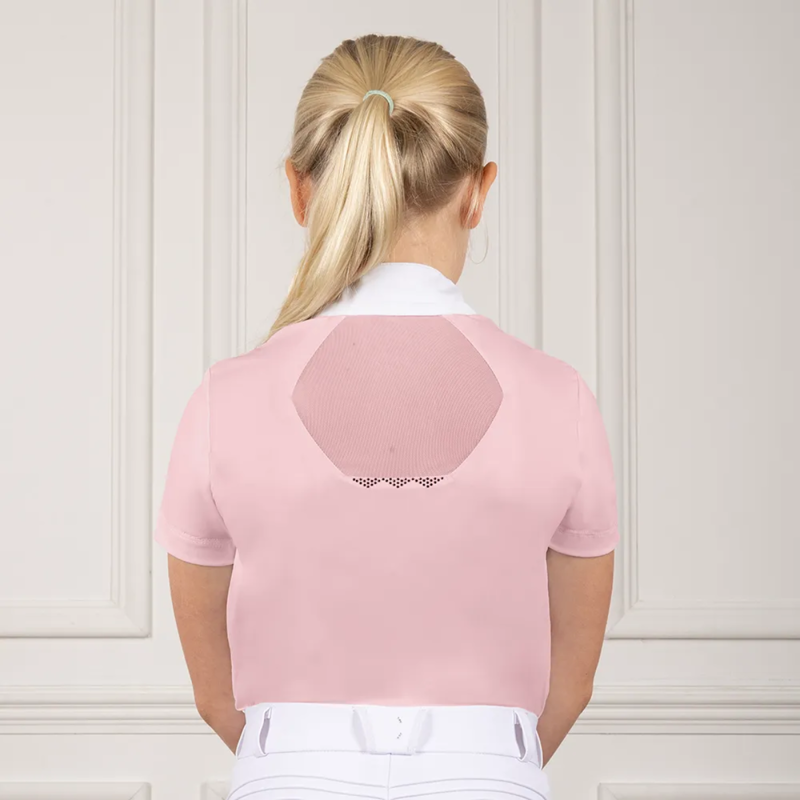 Coldstream Next Generation Child's Lanark Show Shirt - Blush Pink-1