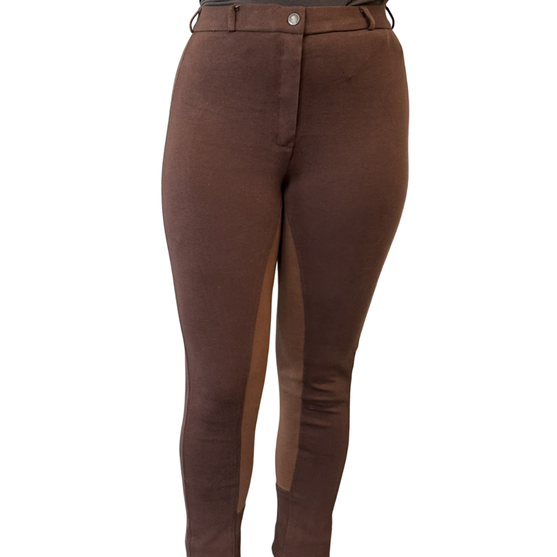 Shires LadiesTwo Tone Wessex Jodhpurs - Brown/Light Brown-1