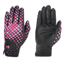 Hy Equestrian Lightweight Printed Riding Gloves XL - Pink Check