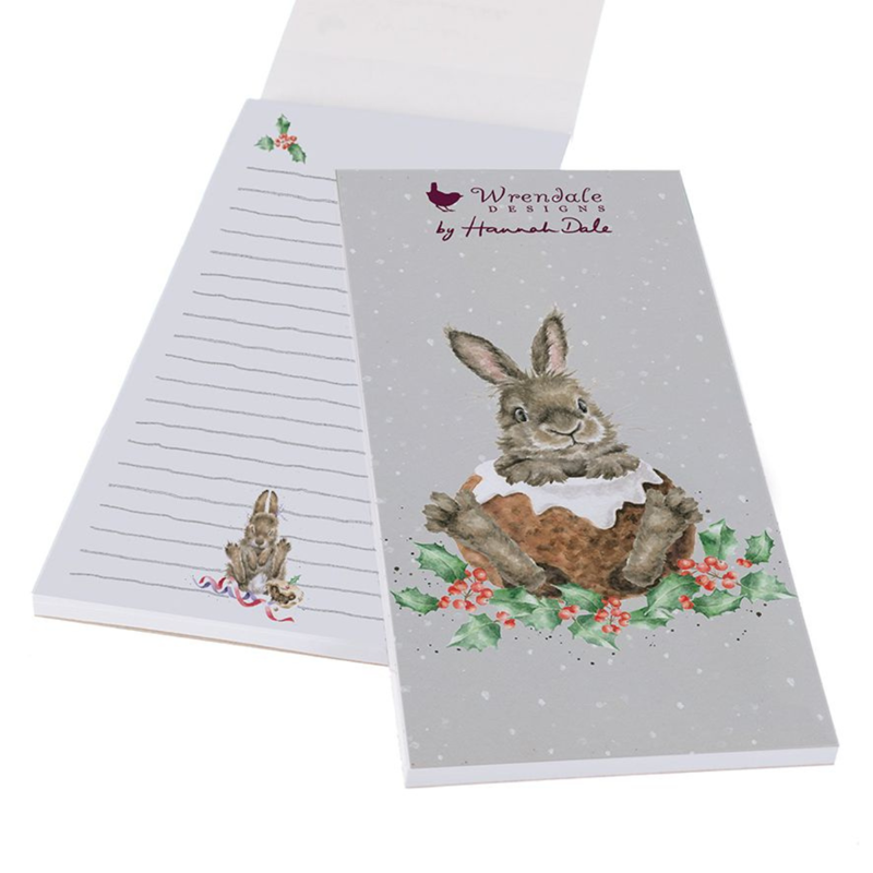 Wrendale Designs Christmas 'Little Pudding' Rabbit Shopping Pad