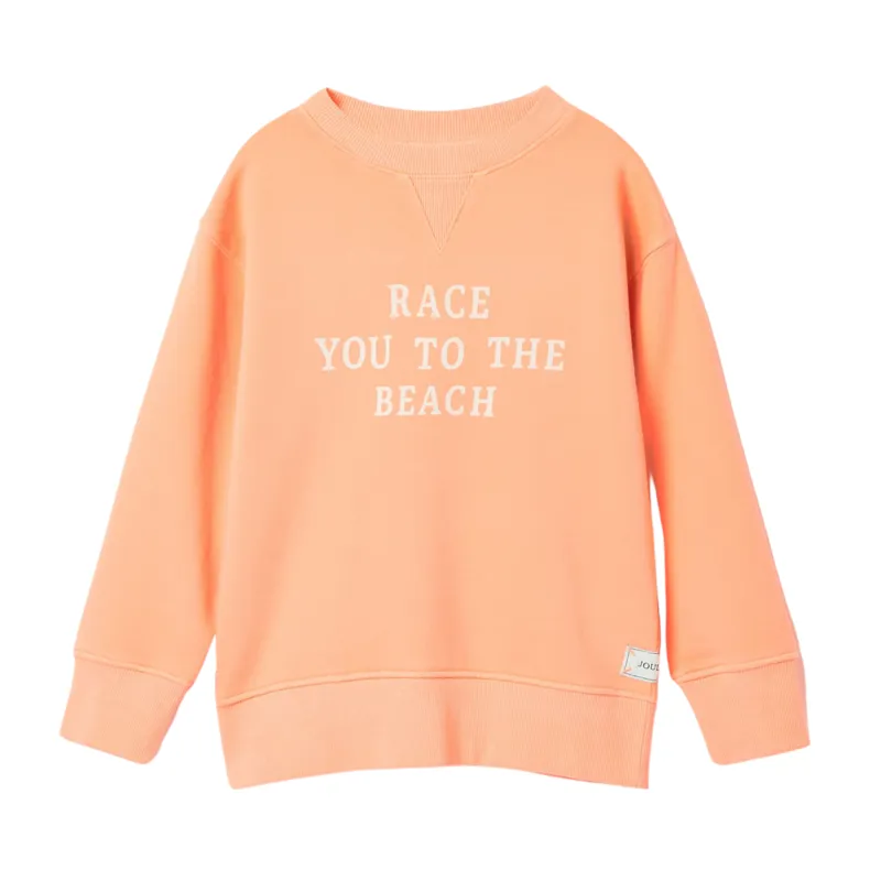 Joules Kids Sundaze Sweatshirt - Salmon Orange