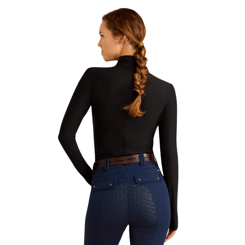 Ariat Women's Lowell 3.0 1/4 Zip Base Layer - Black-1
