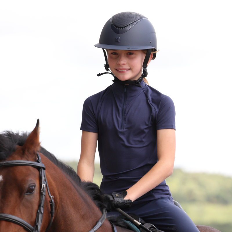 Aubrion Young Rider React Short Sleeve Base Layer -  Midnight-8