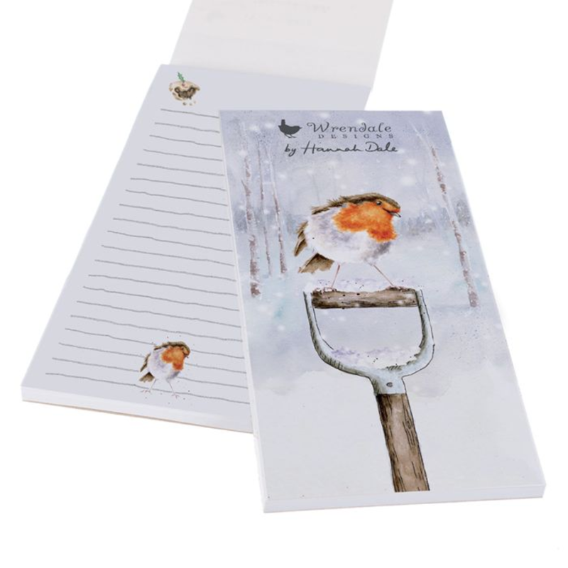 Wrendale Designs Christmas 'A Little Red Robin' Shopping Pad