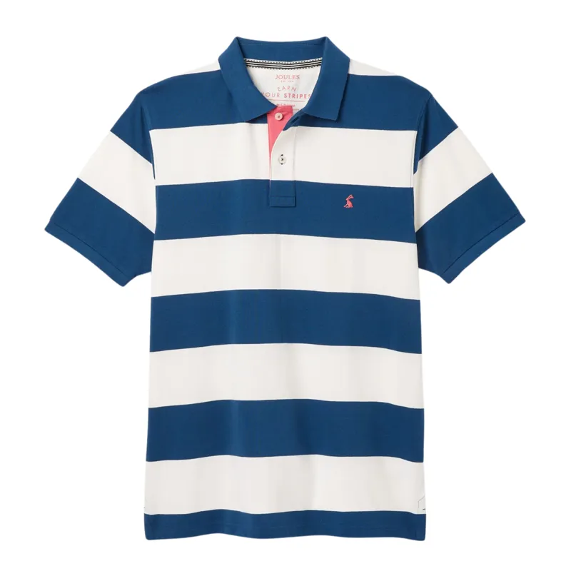 Joules Men's Filbert Polo - Blue White Stripe
