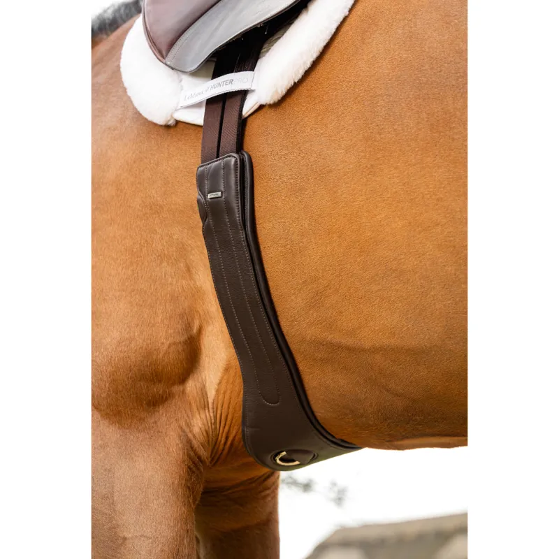 LeMieux Hunter Girth with Detachable Non-slip Liner - Havana-7
