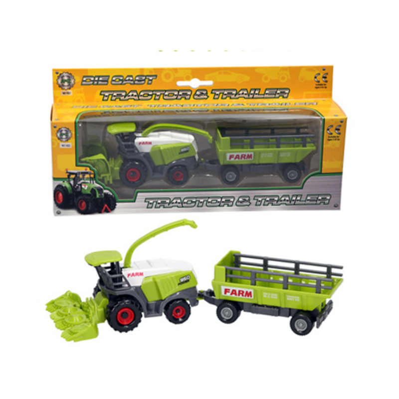 Padgett Bros Diecast Farm Harvester and Trailer - Assorted-2